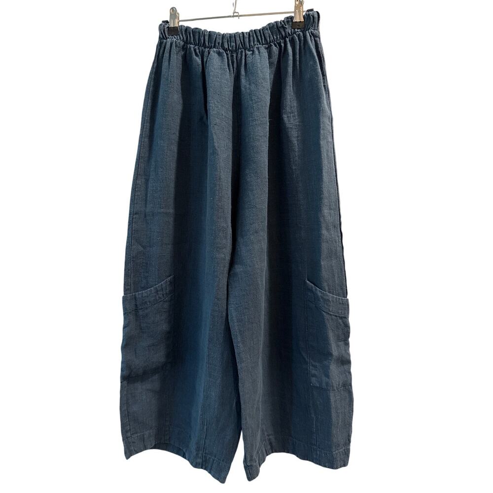 Bryn Walker Linen Wide Leg Lagenlook Pants S - Picture 5 of 6